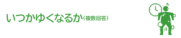 いつかゆくなるか（複数回答）